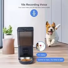 Automatic Pet Feeder for Cats & Dogs – Programmable Dry Food Dispenser