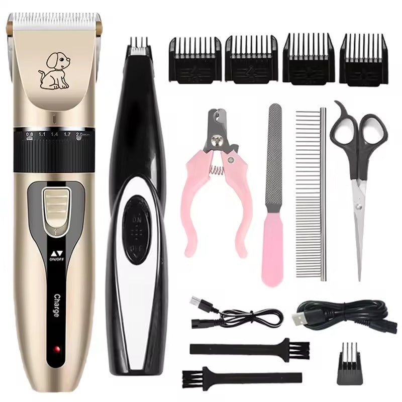 Pet Grooming Kit 3-in-1 โ Cordless Dog & Cat Hair Trimmer with Grooming Accessories