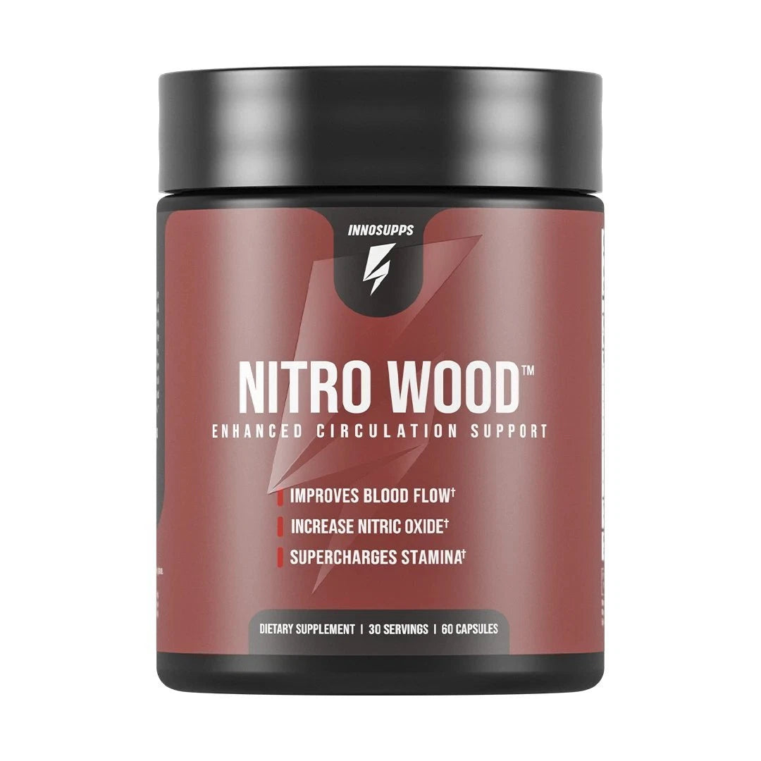 Inno Supps Nitro Wood | Enhanced Circulation Support | Nitric Oxide Formula | 60 Capsules