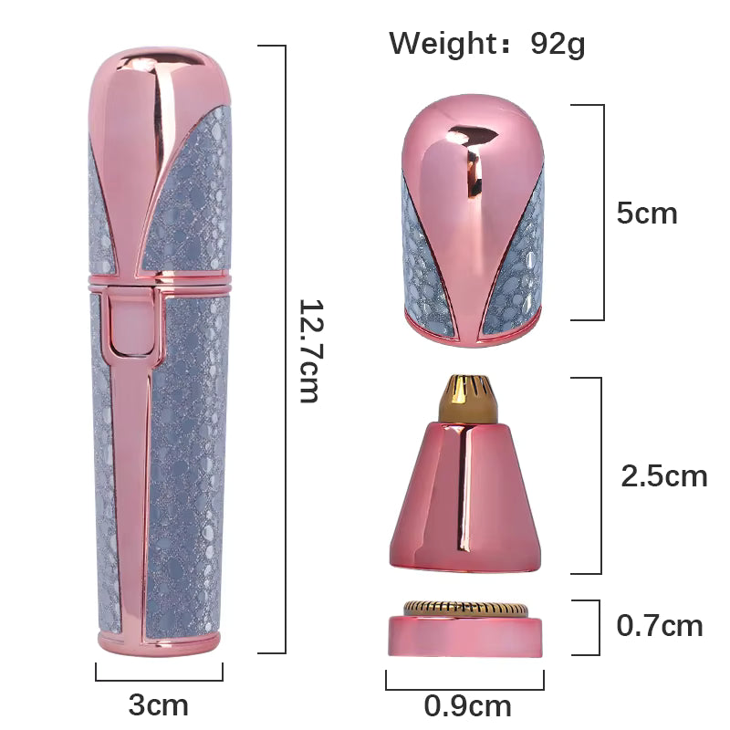 2-in-1 Electric Eyebrow Trimmer & Facial Shaver for Women – USB Rechargeable