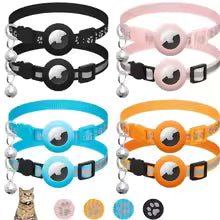 Adjustable Cat Collar with Bell & Decorative Charm – Comfortable Pet Collar