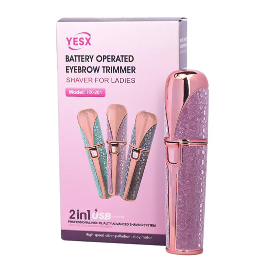 2-in-1 Electric Eyebrow Trimmer & Facial Shaver for Women – USB Rechargeable
