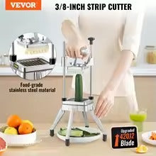 VEVOR Commercial Fruit & Vegetable Cutter – Manual Potato & Vegetable Slicer with Cutting Grid