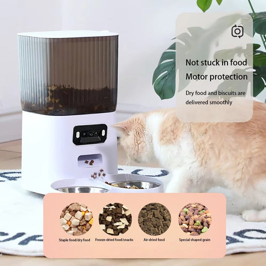 Automatic Pet Feeder for Cats & Dogs – Smart Dry Food Dispenser