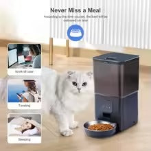 Automatic Pet Feeder for Cats & Dogs – Programmable Dry Food Dispenser