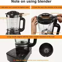 High-Speed Professional Blender – 1650ml Large Capacity Food Processor & Smoothie Maker  Short Description: