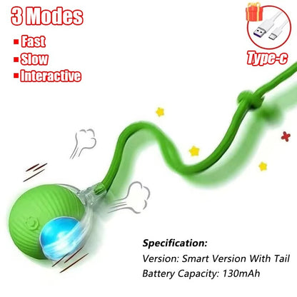 3PCS Interactive Cat Ball Toy with Flexible Wand – Motion & Exercise Toy for Cats