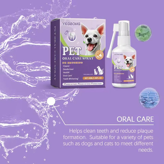 Pet Oral Care Spray – Dental Care for Dogs & Cats