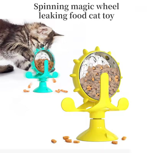 Interactive Cat Treat Dispenser Toy – Food Puzzle Feeder & Slow Feeding Game for Cats