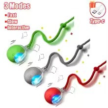 3PCS Interactive Cat Ball Toy with Flexible Wand – Motion & Exercise Toy for Cats
