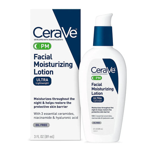 CeraVe PM Facial Moisturizing Lotion Ultra Lightweight 3 FL. OZ ( 89ml )
