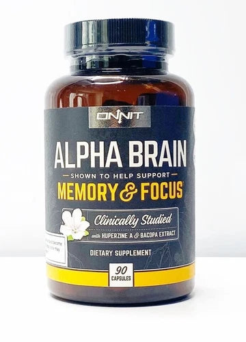 ONNIT Alpha Brain Memory & Focus Dietary Supplement – 90 Capsules